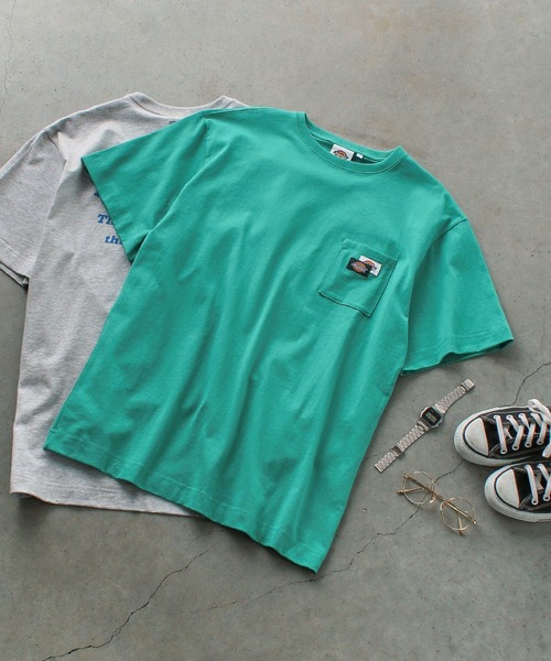 Dickies(ディッキーズ)の「【Dickies】半袖 プリント"remind me" Tシャツ / ディッキーズ ポケットT(Tシャツ/カットソー・メンズ・ブラック/グレー/ホワイト/グリーン・S/M/L/XL)」の4枚目の写真