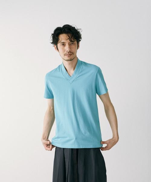 和ROBE(ワローブ)の「JUBAN TEE(Tシャツ/カットソー・メンズ・ホワイト/グレー/ネイビー/カーキ/ライトグレー/ダークネイビー/アッシュグレー/グリーン/ブラウン/ブラック/ターコイズブルー/オレンジ/ベージュ/ワインレッド/プラム/エメラルド/パープル系/ダークカーキ・1/3/2/4/5)」の13枚目の写真