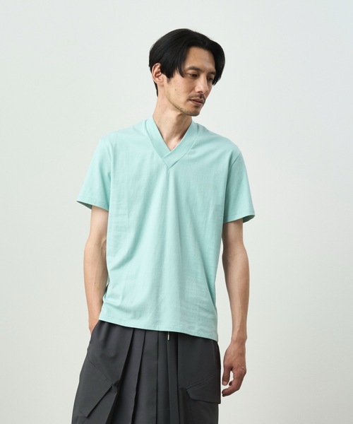 和ROBE(ワローブ)の「JUBAN TEE(Tシャツ/カットソー・メンズ・ホワイト/グレー/ネイビー/カーキ/ライトグレー/ダークネイビー/アッシュグレー/グリーン/ブラウン/ブラック/ターコイズブルー/オレンジ/ベージュ/ワインレッド/プラム/エメラルド/パープル系/ダークカーキ・1/3/2/4/5)」の10枚目の写真