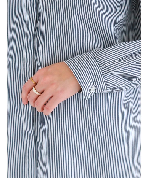 Te chichi（テチチ）の「ストライプアソートヨークレースブラウス（シャツ/ブラウス・レディース・オフホワイト/ネイビー・ﾌﾘ-）」の13枚目の写真