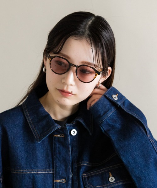 SMELLY（スメリー）の「ボストンシェイプサングラス（メガネ・レディース・ブラック/ブラウン系その他・-）」の2枚目の写真