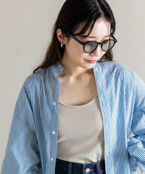 SMELLY（スメリー）の「ボストンシェイプサングラス（メガネ・レディース・ブラック/ブラウン系その他・-）」の4枚目の写真