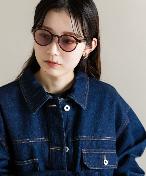 SMELLY（スメリー）の「ボストンシェイプサングラス（メガネ・レディース・ブラック/ブラウン系その他・-）」の3枚目の写真