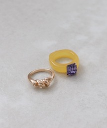 アクリルビジュセットリング