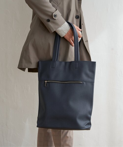 ikka(イッカ)の「レザータッチサフィアーノトート(トートバッグ・メンズ・ブラック/ネイビー/ダークネイビー/ダークブラウン/モカ・FREE)」の17枚目の写真