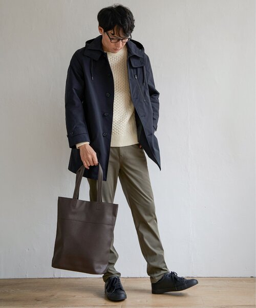 ikka(イッカ)の「レザータッチサフィアーノトート(トートバッグ・メンズ・ブラック/ネイビー/ダークネイビー/ダークブラウン/モカ・FREE)」の22枚目の写真