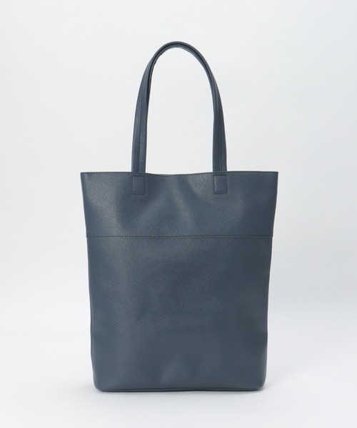 ikka(イッカ)の「レザータッチサフィアーノトート(トートバッグ・メンズ・ブラック/ネイビー/ダークネイビー/ダークブラウン/モカ・FREE)」の6枚目の写真