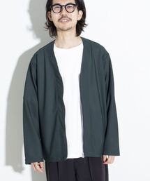 【GLOSTER/グロスター】ハニカムメッシュカーディガン ジップアップ 日本製