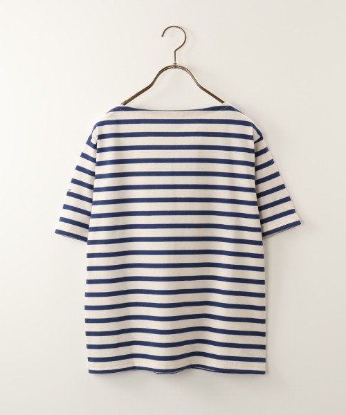 ORCIVAL（オーシバル）の「[ORCIVAL/オーシバル] ボートネック ショートスリーブTシャツ（Tシャツ/カットソー・レディース・レッド/グレイッシュベージュ/ブルー・1）」の9枚目の写真