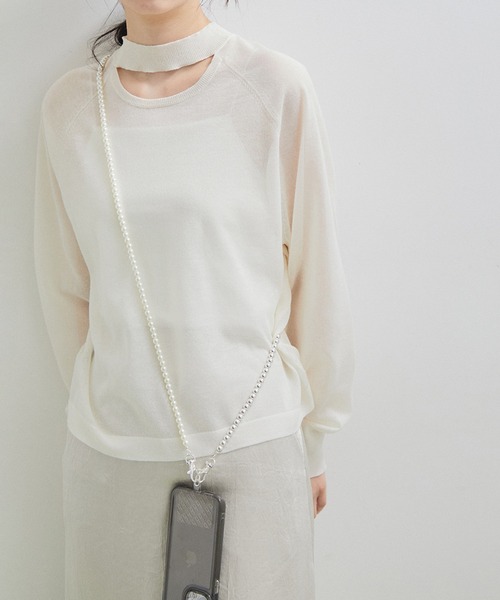 ADAM ET ROPE'（アダムエロペ）の「スマホショルダーストラップ（その他小物・レディース・シルバー系その他/シルバー/シルバー系その他2・FREE）」の2枚目の写真