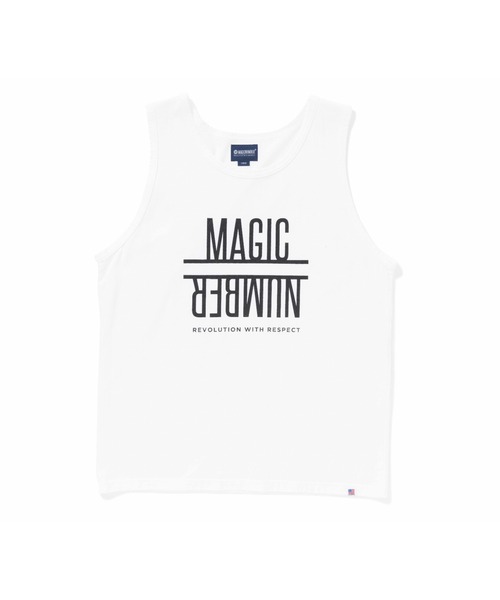 MAGIC NUMBER(マジック ナンバー)の「【MAGIC NUMBER】GAMECHANGER US COTTON TANK TOP(タンクトップ・メンズ・ホワイト/ライム/ダークブルー・MEDIUM/LARGE/X-LARGE)」の2枚目の写真