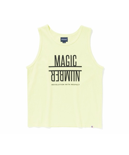 MAGIC NUMBER(マジック ナンバー)の「【MAGIC NUMBER】GAMECHANGER US COTTON TANK TOP(タンクトップ・メンズ・ホワイト/ライム/ダークブルー・MEDIUM/LARGE/X-LARGE)」の8枚目の写真