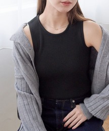 ECRIRE | 春夏のインナーはこれ！アメリカンスリーブリブタンクトップ(タンクトップ)