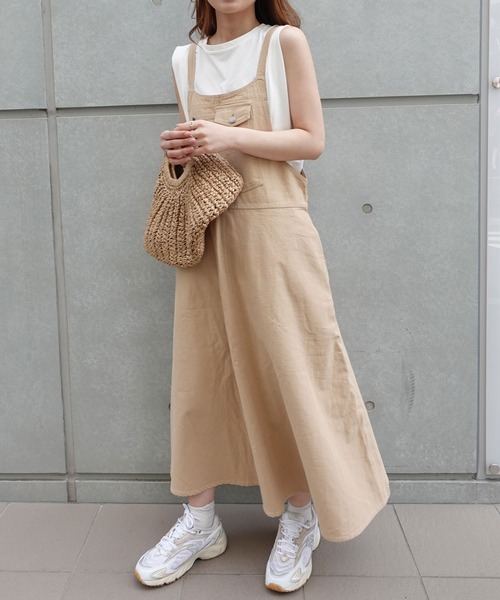 CORNERS(コーナーズ)の「フレアジャンパースカート(ジャンパースカート・レディース・ブラック/ベージュ/カーキ/ブラック系その他/ブルー・FREE)」の8枚目の写真