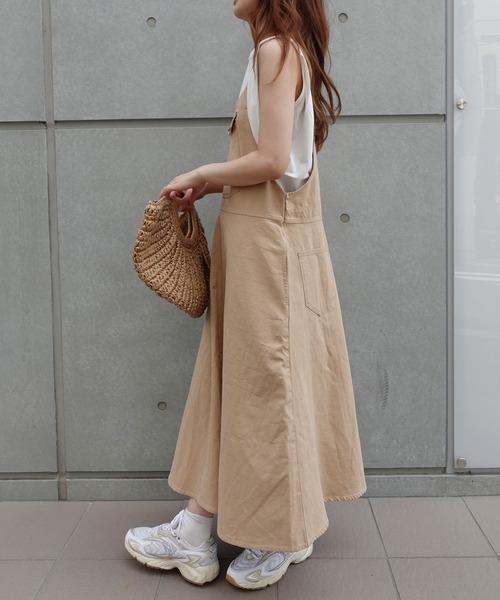 CORNERS(コーナーズ)の「フレアジャンパースカート(ジャンパースカート・レディース・ブラック/ベージュ/カーキ/ブラック系その他/ブルー・FREE)」の7枚目の写真