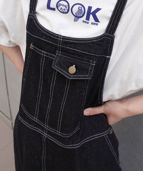 CORNERS(コーナーズ)の「フレアジャンパースカート(ジャンパースカート・レディース・ブラック/ベージュ/カーキ/ブラック系その他/ブルー・FREE)」の9枚目の写真