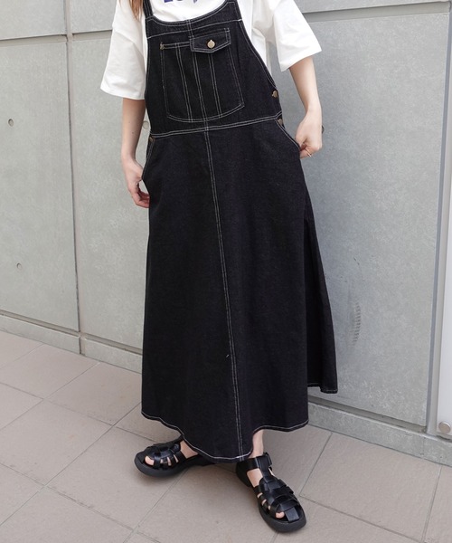 CORNERS(コーナーズ)の「フレアジャンパースカート(ジャンパースカート・レディース・ブラック/ベージュ/カーキ/ブラック系その他/ブルー・FREE)」の10枚目の写真