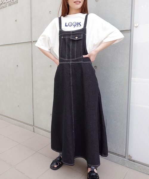 CORNERS(コーナーズ)の「フレアジャンパースカート(ジャンパースカート・レディース・ブラック/ベージュ/カーキ/ブラック系その他/ブルー・FREE)」の12枚目の写真