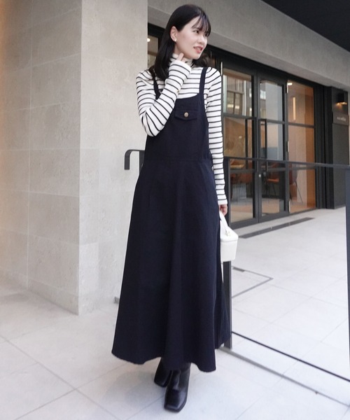 CORNERS(コーナーズ)の「フレアジャンパースカート(ジャンパースカート・レディース・ブラック/ベージュ/カーキ/ブラック系その他/ブルー・FREE)」の21枚目の写真