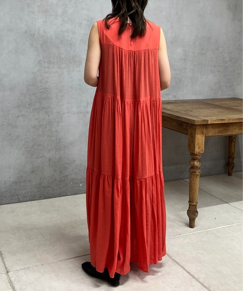 un dix cors（アンディコール）の「ティアードノースリワンピース（ワンピース・レディース・レッド/ブラック・FREE）」の10枚目の写真