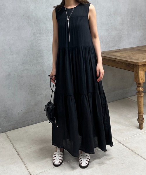 un dix cors（アンディコール）の「ティアードノースリワンピース（ワンピース・レディース・レッド/ブラック・FREE）」の18枚目の写真