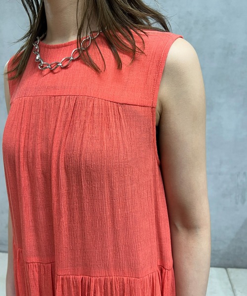 un dix cors（アンディコール）の「ティアードノースリワンピース（ワンピース・レディース・レッド/ブラック・FREE）」の13枚目の写真