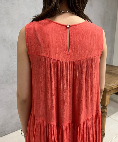 un dix cors（アンディコール）の「ティアードノースリワンピース（ワンピース・レディース・レッド/ブラック・FREE）」の14枚目の写真