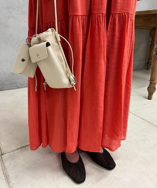 un dix cors（アンディコール）の「ティアードノースリワンピース（ワンピース・レディース・レッド/ブラック・FREE）」の16枚目の写真