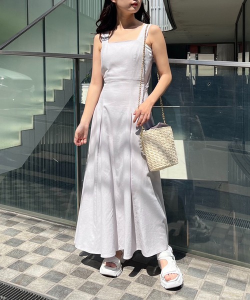 パールハンドル/リボン ペーパーストローバック（かごバッグ）｜one