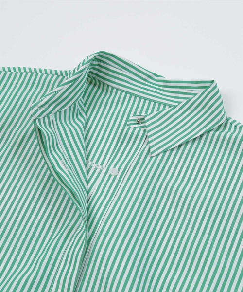 6 ロクROKU SUKE STRIPE SHIRTストライプシャツ シアー 6（ロク）の「＜6(ROKU)＞SUKE STRIPE SHIRT/シャツ ◇（シャツ