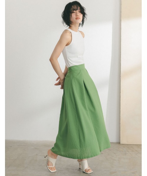 Re:EDIT（リエディ）の「[2023 SUMMER COLLECTION]テレコリブアメリカンスリーブタンクトップ（タンクトップ・レディース・ブラック/ホワイト/ブルー/ブラウン・MEDIUM/LARGE）」の19枚目の写真