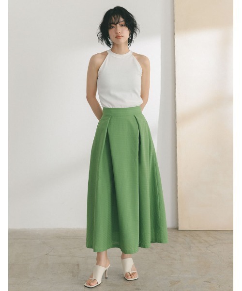 Re:EDIT（リエディ）の「[2023 SUMMER COLLECTION]テレコリブアメリカンスリーブタンクトップ（タンクトップ・レディース・ブラック/ホワイト/ブルー/ブラウン・MEDIUM/LARGE）」の20枚目の写真