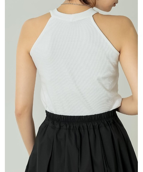 Re:EDIT（リエディ）の「[2023 SUMMER COLLECTION]テレコリブアメリカンスリーブタンクトップ（タンクトップ・レディース・ブラック/ホワイト/ブルー/ブラウン・MEDIUM/LARGE）」の7枚目の写真