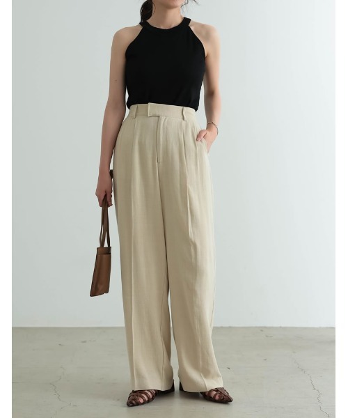 Re:EDIT（リエディ）の「[2023 SUMMER COLLECTION]テレコリブアメリカンスリーブタンクトップ（タンクトップ・レディース・ブラック/ホワイト/ブルー/ブラウン・MEDIUM/LARGE）」の15枚目の写真