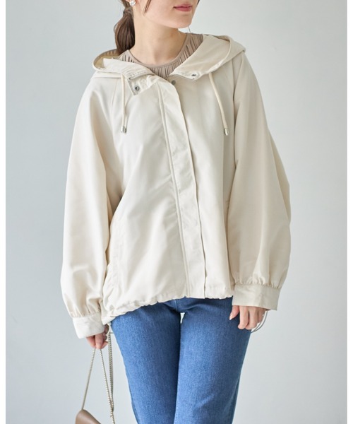 tocco closet(トッコ クローゼット)の「【限定】エステル平織マウンテンパーカー(マウンテンパーカー・レディース・ネイビー/アイボリー・M)」の7枚目の写真