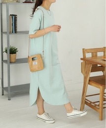 ad thie（アドティエ）の「ラウンド スリット マキシ ワンピース（ワンピース）」