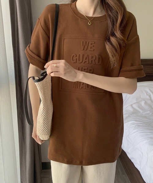 DiamondHearts（ダイヤモンドハーツ）の「3DロゴプリントTシャツ（Tシャツ/カットソー・レディース・ホワイト/ブルー/ブラック/グレー/ブラウン・LARGE/MEDIUM/X-LARGE）」の10枚目の写真