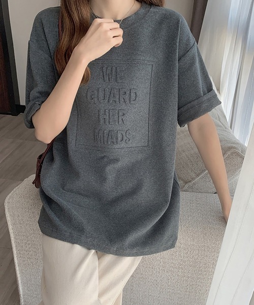 DiamondHearts（ダイヤモンドハーツ）の「3DロゴプリントTシャツ（Tシャツ/カットソー・レディース・ホワイト/ブルー/ブラック/グレー/ブラウン・LARGE/MEDIUM/X-LARGE）」の11枚目の写真