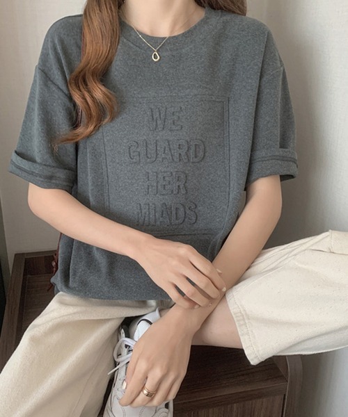 DiamondHearts（ダイヤモンドハーツ）の「3DロゴプリントTシャツ（Tシャツ/カットソー・レディース・ホワイト/ブルー/ブラック/グレー/ブラウン・LARGE/MEDIUM/X-LARGE）」の12枚目の写真