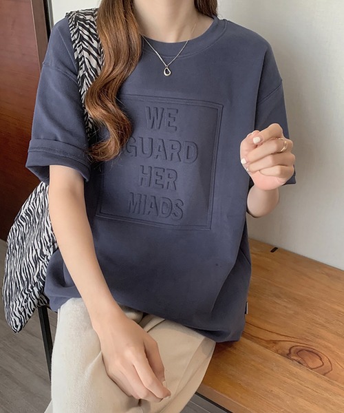 DiamondHearts（ダイヤモンドハーツ）の「3DロゴプリントTシャツ（Tシャツ/カットソー・レディース・ホワイト/ブルー/ブラック/グレー/ブラウン・LARGE/MEDIUM/X-LARGE）」の20枚目の写真