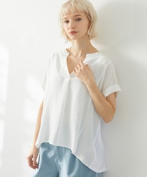 Dignite collier 切替プルオーバーブラウス