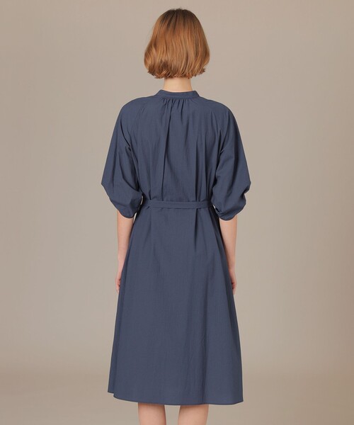 MACKINTOSH LONDON（マッキントッシュ ロンドン）の「コットンナイロンサッカーワンピース（ワンピース・レディース・ライトブルー/ブラック・38）」の9枚目の写真