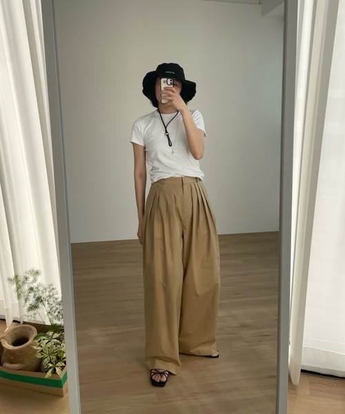 Didot.showroom（ディドット ショールーム）の「リボンクロススクエアフラットサンダル（サンダル・レディース・ブラウン/ホワイト/ブラック・23cm/23.5cm/24cm/24.5cm/25cm）」の8枚目の写真