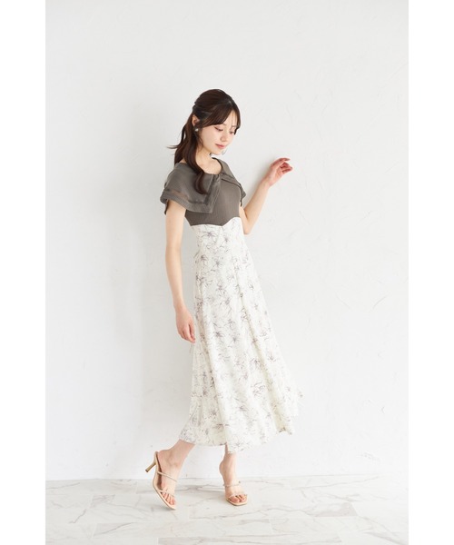 tocco closet(トッコ クローゼット)の「ビックカラーバックレースアップドッキングワンピース(ワンピース・レディース・ダークネイビー/ブラック/カーキ/ダークブルー/ピンク・M)」の16枚目の写真