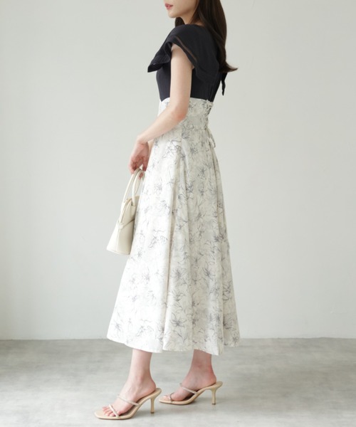 【ZOZO限定】ビックカラーバックレースアップドッキングワンピース（ワンピース）｜tocco closet（トッコ クローゼット）