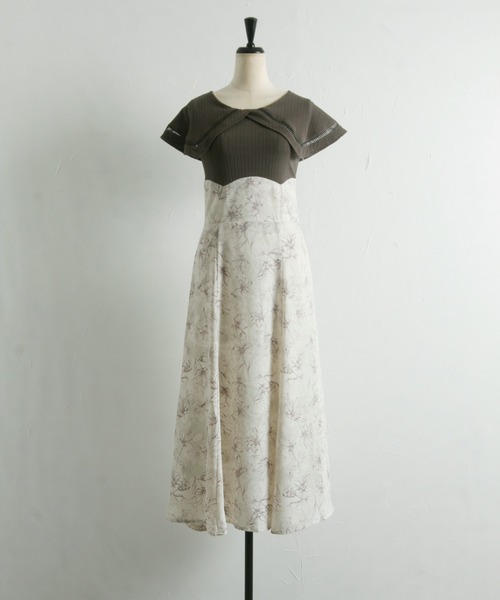 【ZOZO限定】ビックカラーバックレースアップドッキングワンピース（ワンピース）｜tocco closet（トッコ クローゼット）