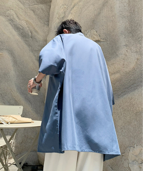 neos(ネオス)の「【neos -addictive design-】ビッグシルエット レギュラーカラー ドルマンスリーブ シャツ(シャツ/ブラウス・メンズ・サンドベージュ/ブラック/カーキ/ブルーグレー・MEDIUM/LARGE)」の12枚目の写真