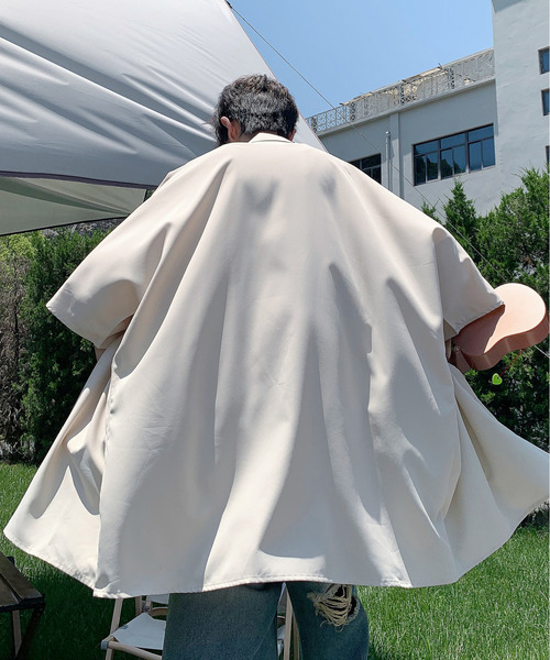 neos(ネオス)の「【neos -addictive design-】ビッグシルエット レギュラーカラー ドルマンスリーブ シャツ(シャツ/ブラウス・メンズ・サンドベージュ/ブラック/カーキ/ブルーグレー・MEDIUM/LARGE)」の17枚目の写真