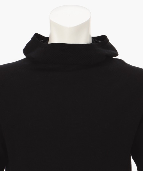 BRIEFING(ブリーフィング)の「【ブリーフィングゴルフ】MENS EX FINE MERINO HIGH NECK KNIT HOODIE(パーカー・メンズ・ブルー/オリーブ/チャコール/ブラック/ネイビー・L/M/XL/S)」の6枚目の写真