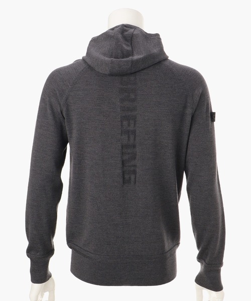 BRIEFING(ブリーフィング)の「【ブリーフィングゴルフ】MENS EX FINE MERINO HIGH NECK KNIT HOODIE(パーカー・メンズ・ブルー/オリーブ/チャコール/ブラック/ネイビー・L/M/XL/S)」の12枚目の写真
